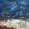 Witek Home Obraz abstrakcyjny 100x100 cm Night Sky Best