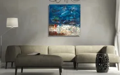 Witek Home Obraz abstrakcyjny 100x100 cm Night Sky Best