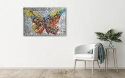Witek Home Obraz na płótnie 100x150 cm Kolorowy Motyl Discount