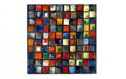 Witek Home Obraz na płótnie 100x100 cm Mozaika kolorów Hot