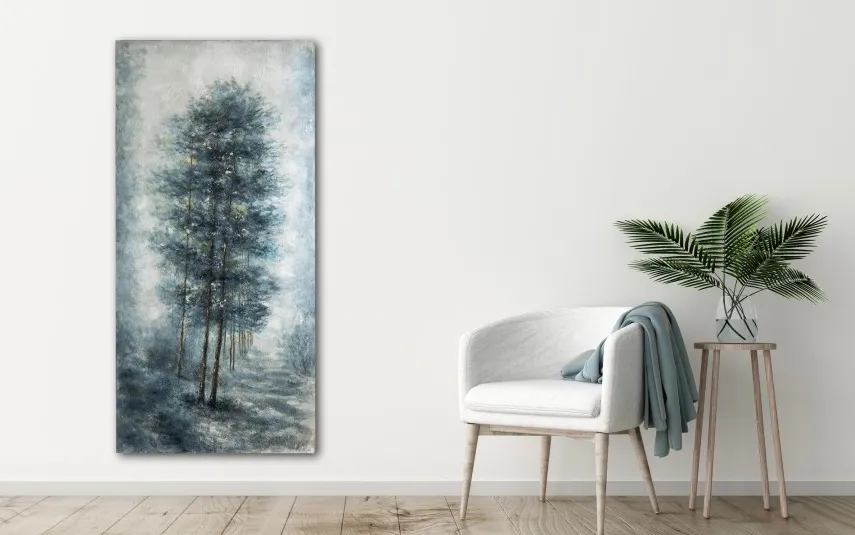 Witek Home Obraz na płótnie 100x200 cm Sosny New
