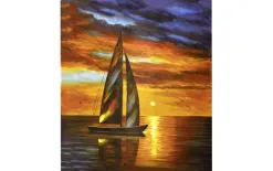 Witek Home Obraz na płótnie 80x100 cm Sundown Offshore Online