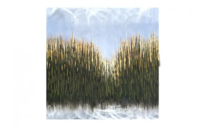 Witek Home Obraz na płótnie 100x100 cm trawa Hot