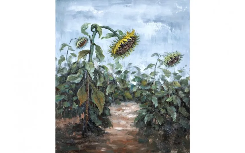 Witek Home Obraz na płótnie 100x120cm Słoneczniki Fashion