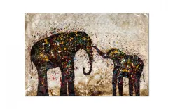 Witek Home Obraz na płótnie 100x150cm Słonie Online