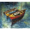 Witek Home Obraz na płótnie 100x120cm Trzy łódki New