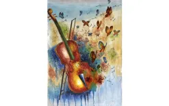 Witek Home Obraz 100x150 cm Violin's Butterflies Online
