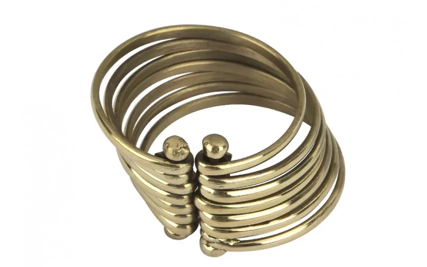 Witek Home Obrączka na serwetę Bransoleta gold Fashion