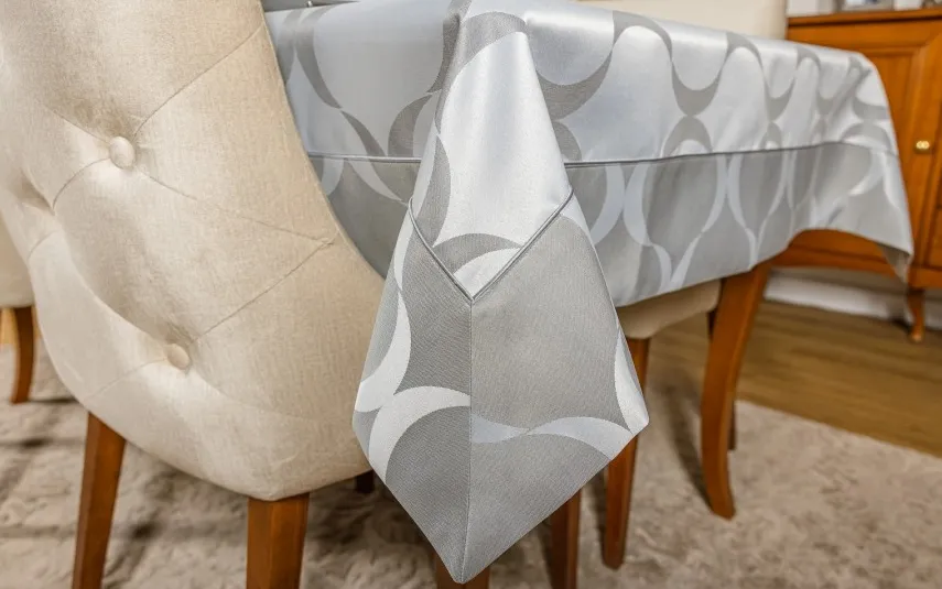 Witek Home Obrus Posejdon szary 140x300 cm Fashion