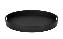 APS Okrągła taca kelnerska 35,5 cm z melaminy czarna Sale