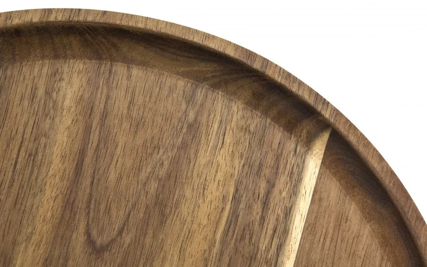 Inna Okrągły półmisek akacjowy taca 29 cm MPL Discount