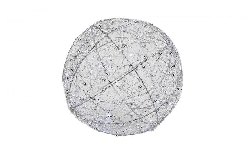 Art-Pol Ozdoba LED Kula Srebrna 25 cm Hot