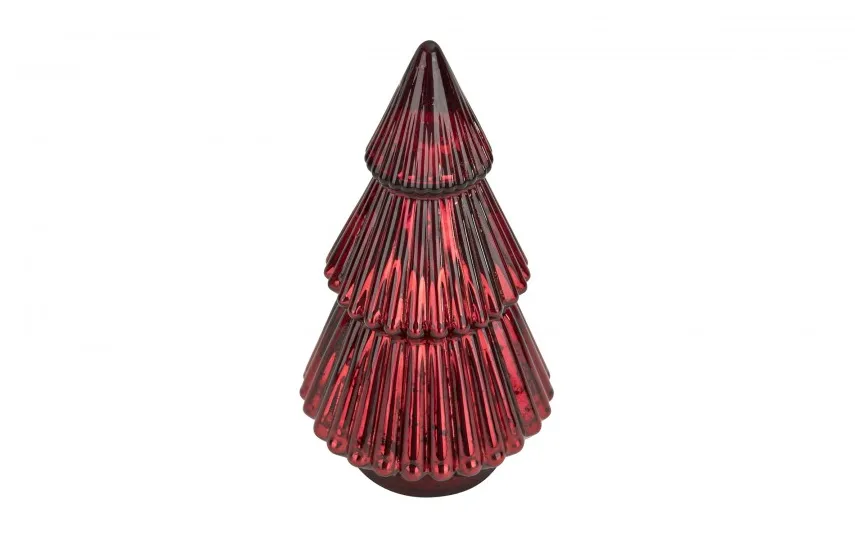 Ewax Ozdoba szklana Choinka czerwona mała 30 cm Outlet