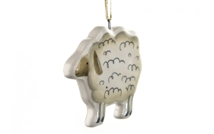 Witek Home Ozdoba wielkanocna Owieczka zawieszka ceramiczna Best