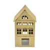 Ewax Ozdoba świąteczna domek 28 cm złoty metal 8734 Outlet