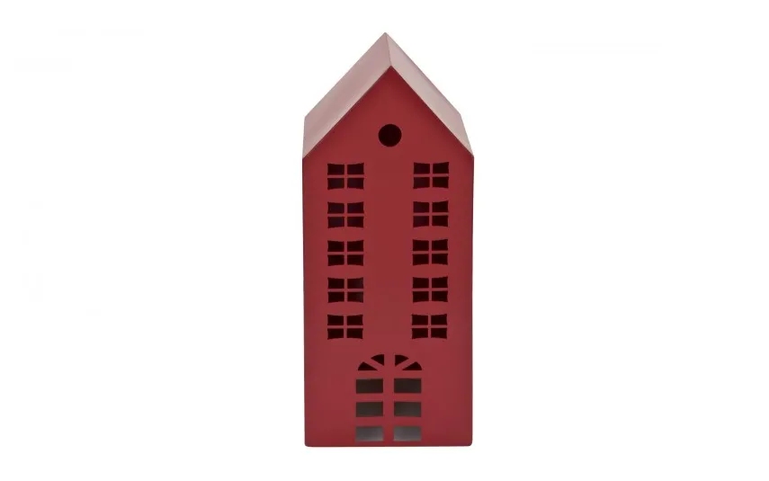 Ewax Ozdoba świąteczna domek 35,5 cm czerwony metal 7625 Discount