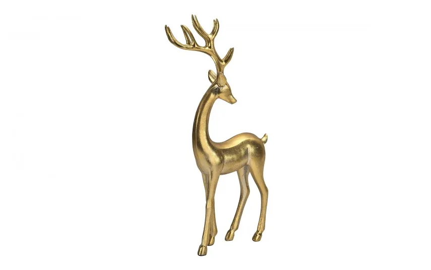Art-Pol Ozdoba świąteczna Renifer złoty 37cm 157530 Clearance