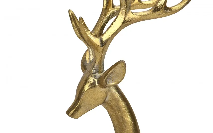 Art-Pol Ozdoba świąteczna Renifer złoty 37cm 157530 Clearance