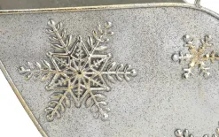 Art-Pol Ozdoba świąteczna Sanie Mikołaja srebrne z gwiazkami 157541 Best