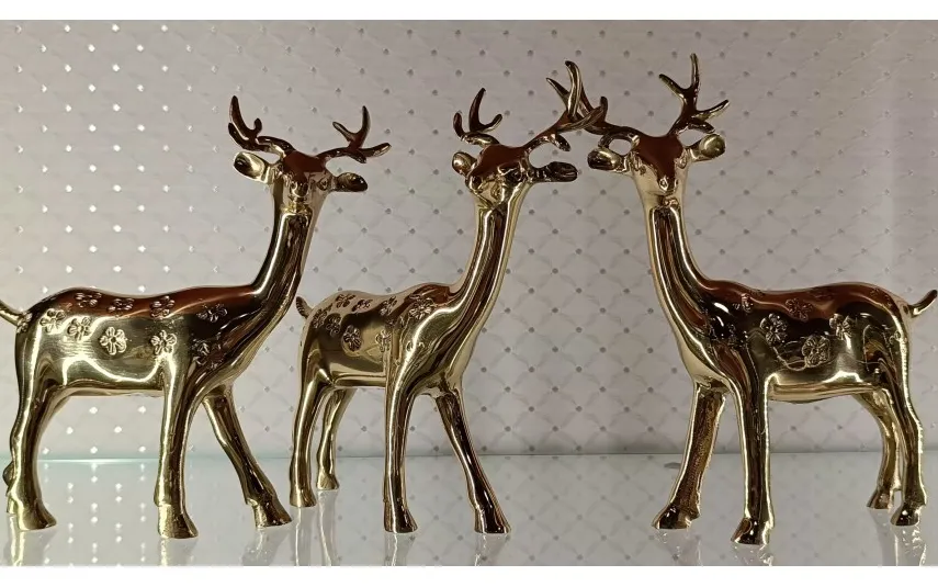 Witek Home Ozdoba z mosiądzu Jeleń 19,5cm Clearance