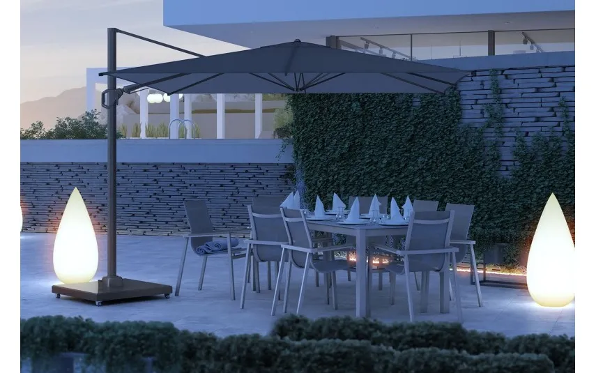 Platinum Parasol ogrodowy Challenger T² Premium Ø3.5m (faded black) Sale