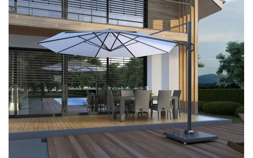 Platinum Parasol ogrodowy ​​​​​​Challenger T² Premium Ø3.5m Havana Discount