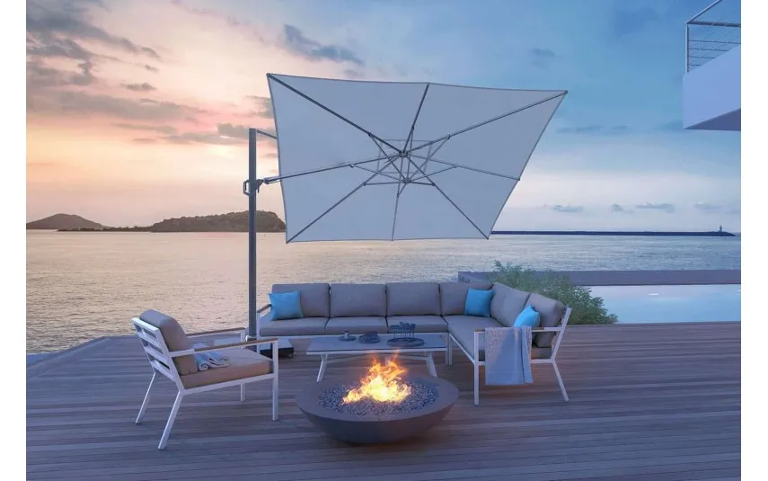 Platinum Parasol ogrodowy Challenger T² 3m x 3m antracyt Clearance