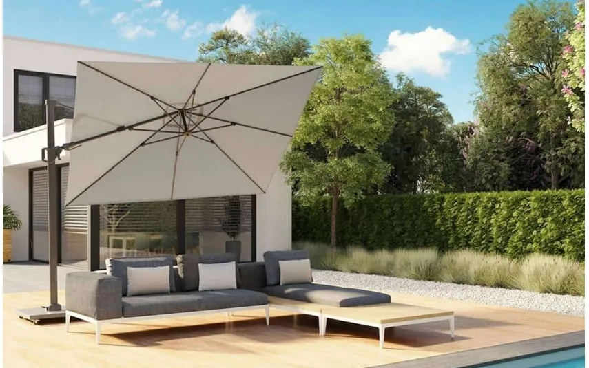 Platinum Parasol ogrodowy Challenger T² Premium 3,5m x 2,6m Manhattan Outlet