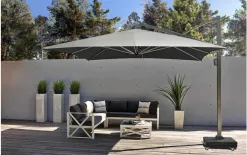 Platinum Parasol ogrodowy Icon 3,5m x 3,5m Faded black Hot