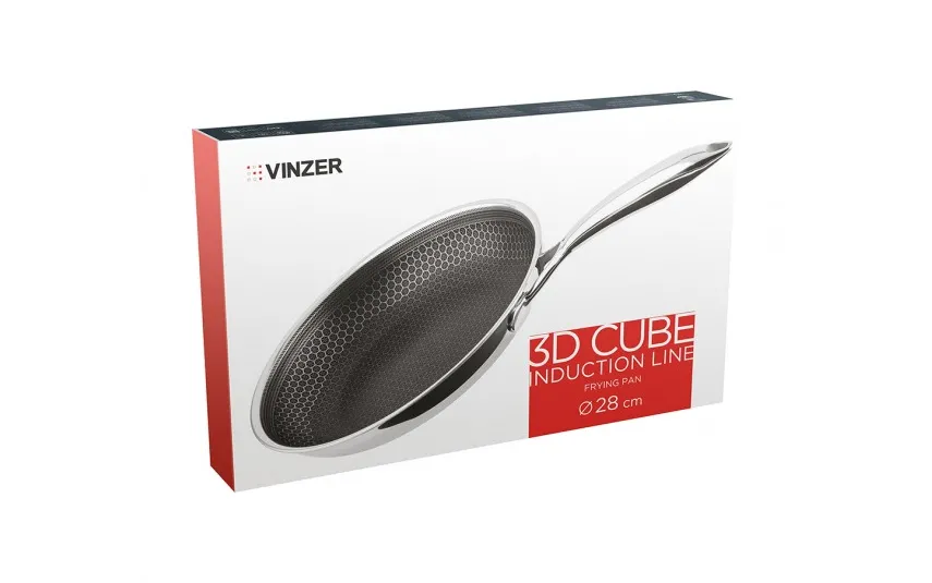 Vinzer Patelnia 28 cm 3D CUBE INDUCTION LINE 50403 Outlet