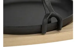 Witek Home Patelnia żeliwna 22cm na desce Fashion