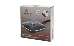 KingHoff Patelnia grillowa 28 cm z pokrywą KH-1511 Outlet
