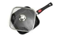 KingHoff Patelnia grillowa 28 cm z pokrywą KH-1511 Outlet