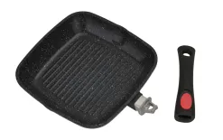 KingHoff Patelnia grillowa 28 cm z pokrywą KH-1511 Outlet