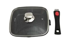 KingHoff Patelnia grillowa 28 cm z pokrywą KH-1511 Outlet