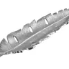Art-Pol Patera metalowa srebrna liść 49 cm Online