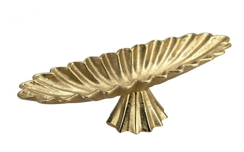 Dekor Pap Patera ozdobna metalowa 43 cm złota Sale