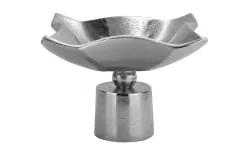Dekor Pap Patera ozdobna metalowa 20 cm srebrna Clearance