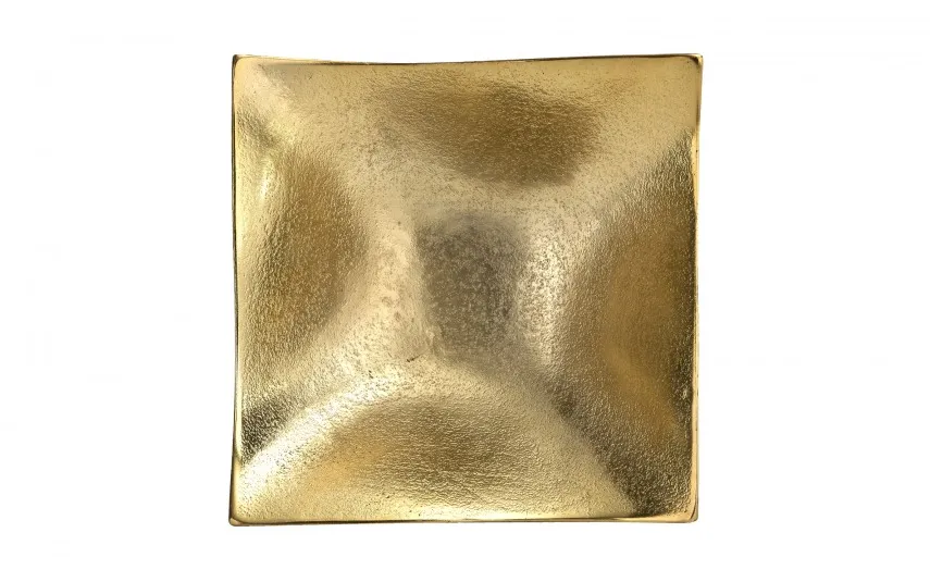 Dekor Pap Patera ozdobna metalowa 20 cm czarno-złota New