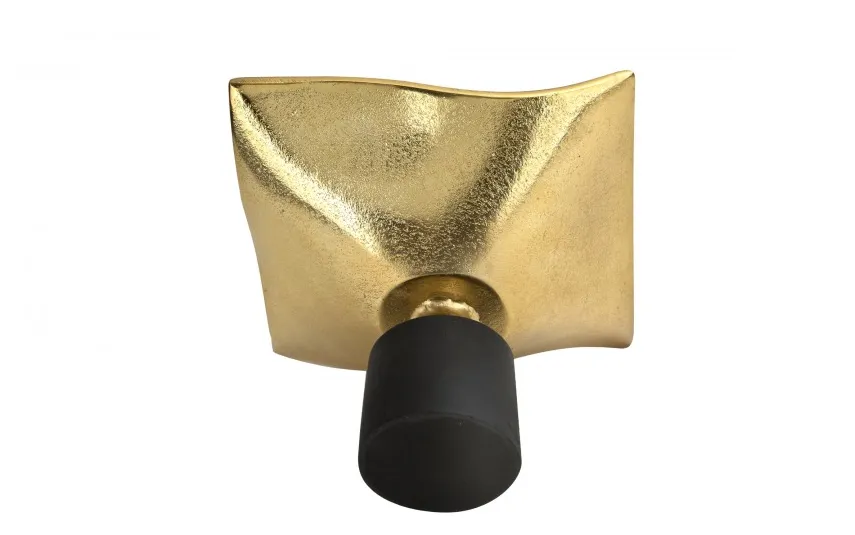 Dekor Pap Patera ozdobna metalowa 20 cm czarno-złota New