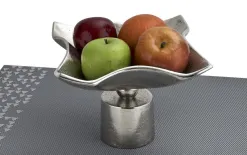 Dekor Pap Patera ozdobna metalowa 20 cm srebrna Clearance