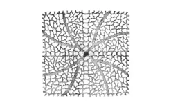 Dekor Pap Patera ozdobna 42x42 cm metalowa ażurowa Best