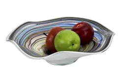 Sigma Glass Patera szklana dekoracyjna Q-30 cm C256 Hot