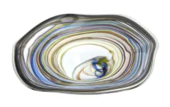 Sigma Glass Patera szklana dekoracyjna Q-30 cm C256 Hot