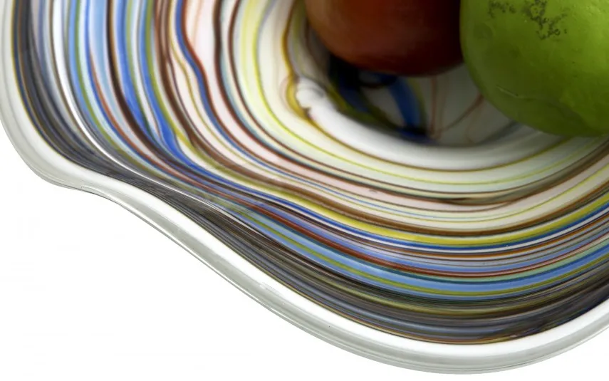 Sigma Glass Patera szklana dekoracyjna Q-30 cm C256 Hot