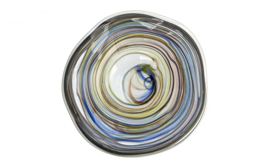 Sigma Glass Patera szklana dekoracyjna Q-30 cm C256 Hot
