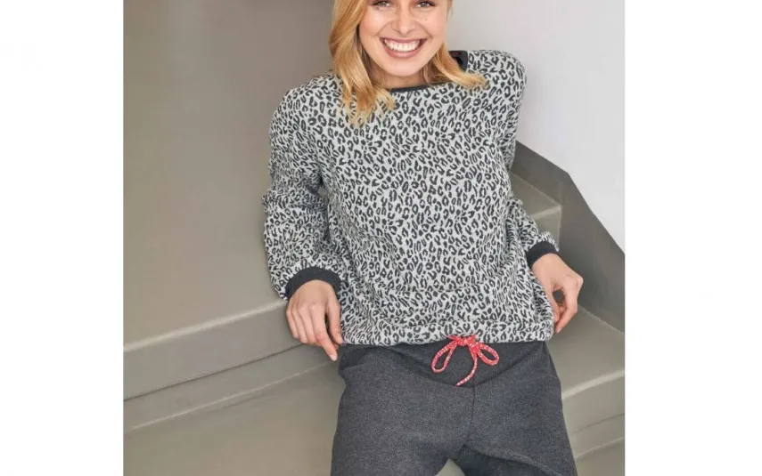 Massana Homewear Piżama damska rozm. XXL Leopard Skin P721238 New