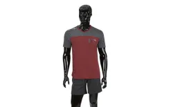 Massana Homewear Piżama męska rozm. L krótka bordowa Massana New