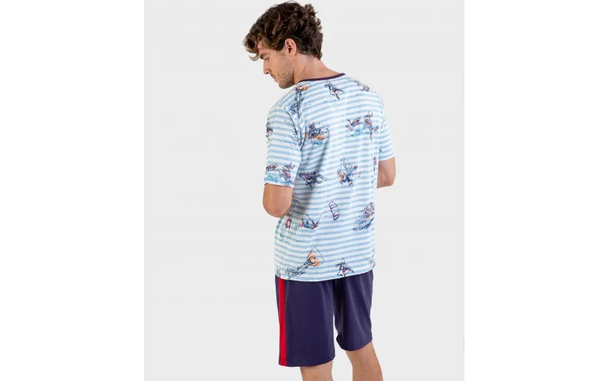 Massana Homewear Piżama męska rozm. L Massana P221329 Outlet