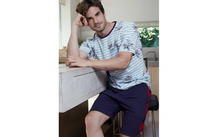 Massana Homewear Piżama męska rozm. L Massana P221329 Outlet